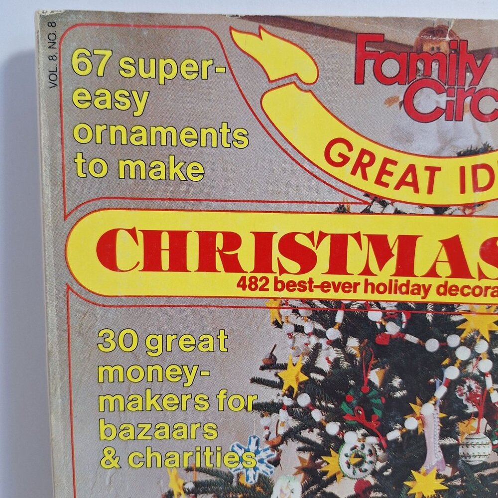 Family Circle Christmas Helps Magazine 1982 Holiday Ideas & Recipes Vintage - Picture 7 of 15
